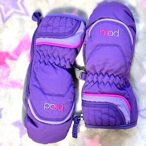 HEAD
HEAD Jr. Side Zip/ Insulated Ski Mittens, XX-Small Ages 1-2, Purple / Pink